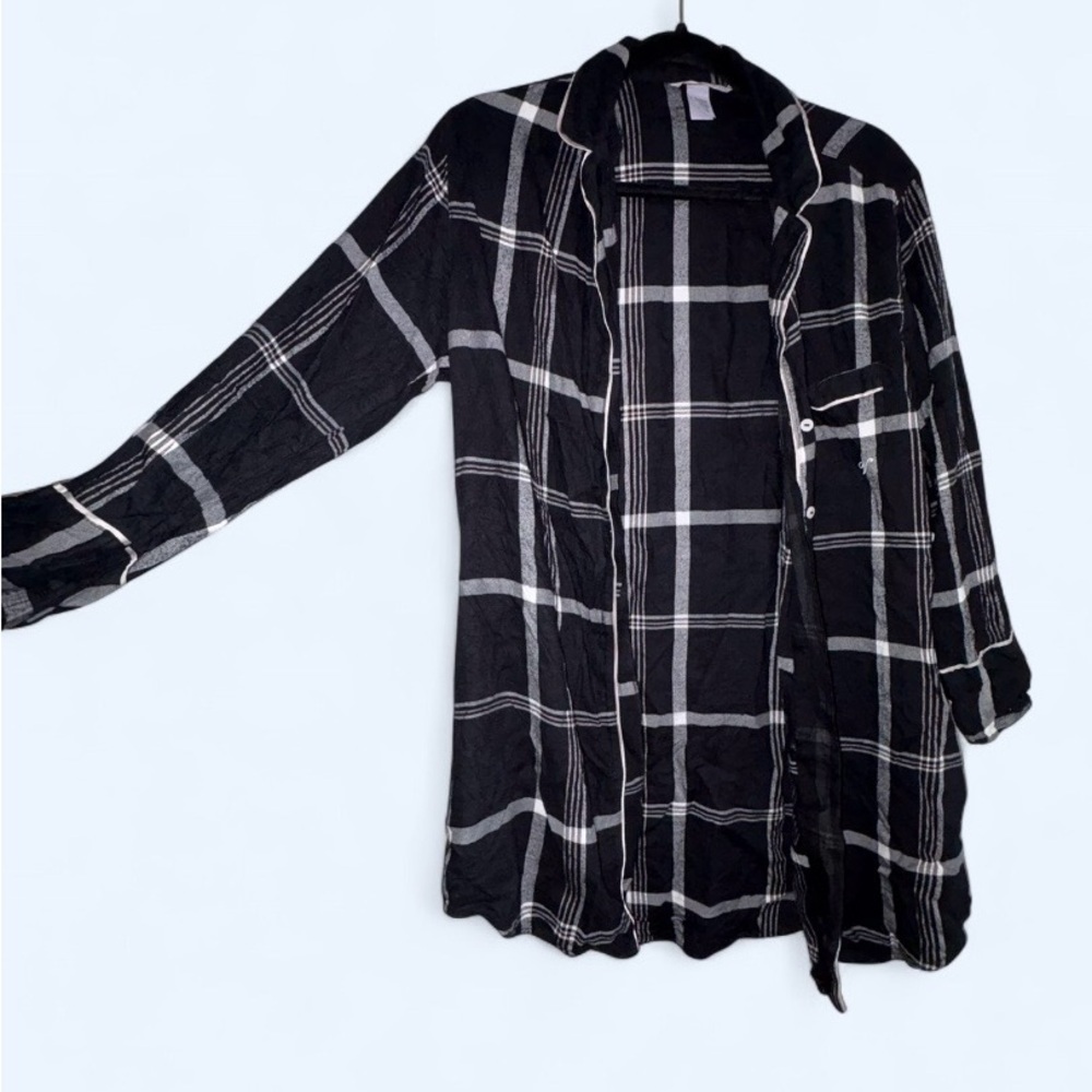 Victoria’s Secret Plaid Sleep Shirt / Robe - Size Small